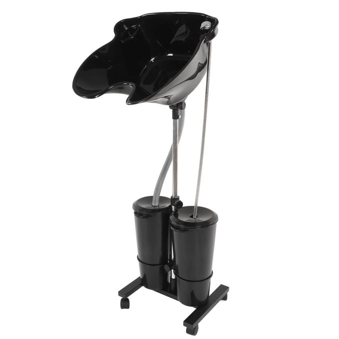 Draagbare Shampoo Unit Elektrische Pomp Emmer Afvoerslangen Shampoo Bekken US Plug gray
