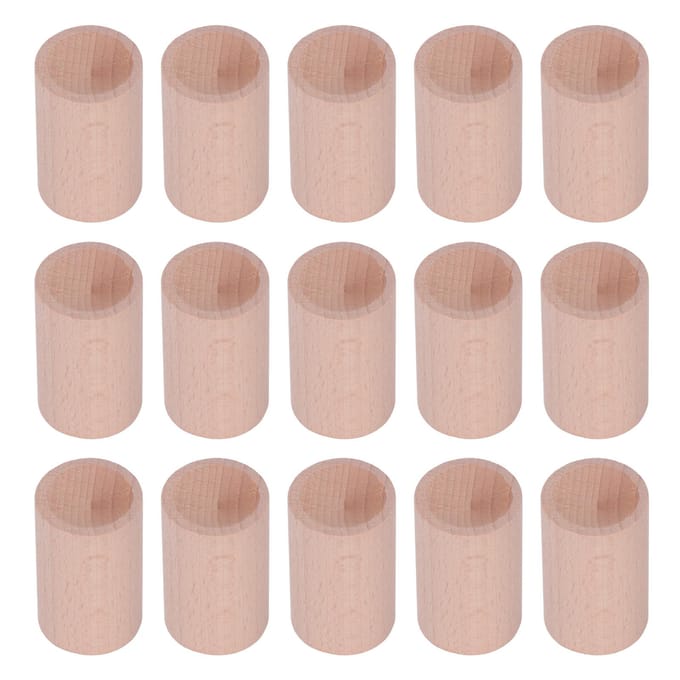 15 STUKS Beuken Diffusiehout Cilindrische Vorm Essentiële Olie Aroma Diffuser voor Binnengebruik beige