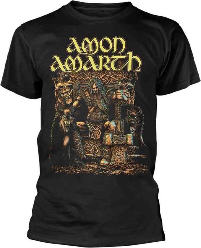 Amon Amarth Heren Tshirt -M- Thor Zwart
