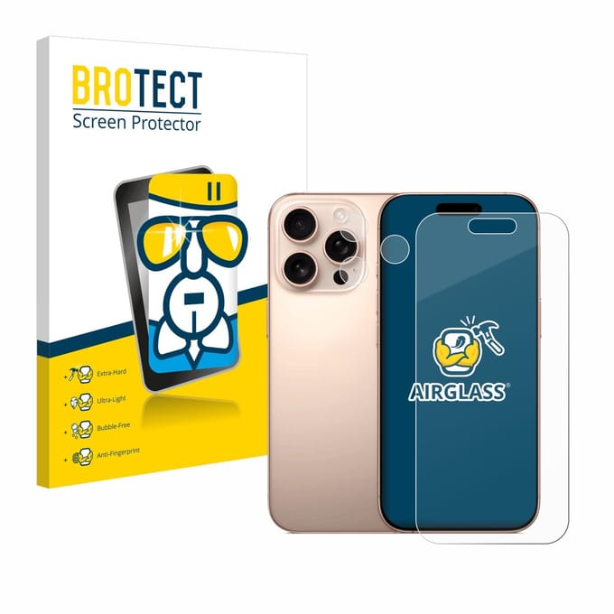 Screenprotector voor Apple iPhone 16 Pro (Voor+Camera) Beschermglas transparant