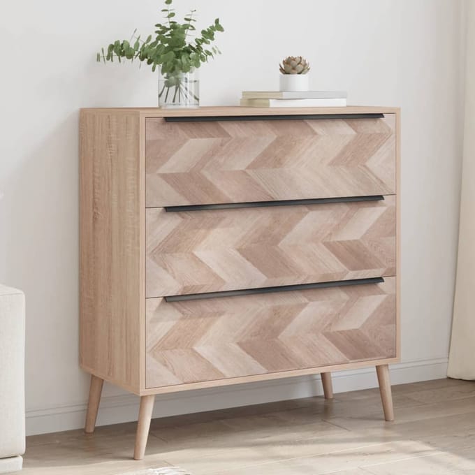 vidaXL - Finori - Finori - Dressoir - Lusk - 03A - 80x38,5x87 - cm - sonoma - eikenkleurig