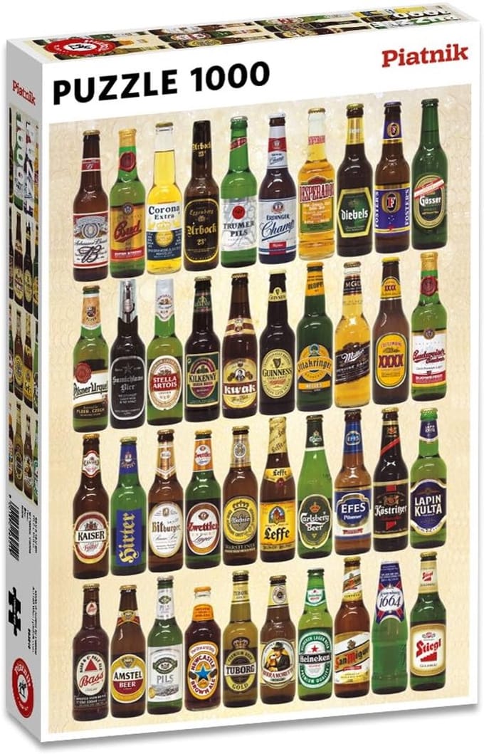 Legpuzzel Bier - 1000 Stukjes - Ontspanning Thuis - Gedetailleerd Ontwerp - 69 x 44 cm - Meerkleurig