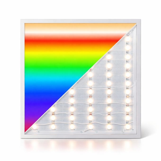 Back-Lit Led paneel 30x30 cm 12 W rgb+cct switch