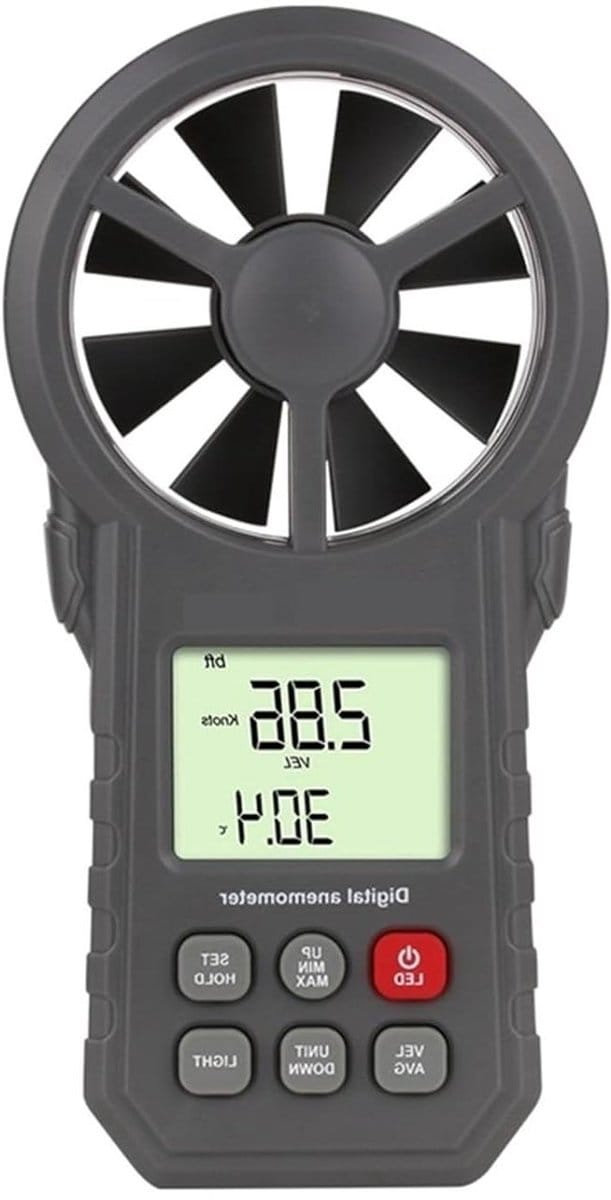 Digitale Anemometer - Windmeter Thermometer - Buitenactiviteiten Meten - Groot LCD met achtergrondverlichting - 10 g - Niet gespecificeerd