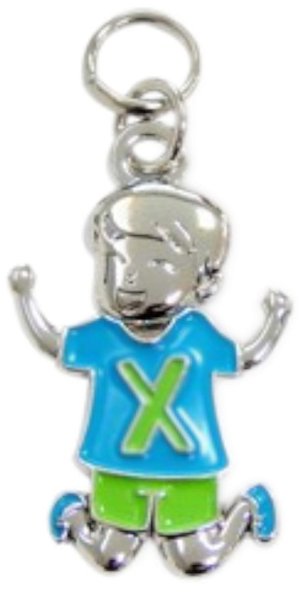 Bedeltje - X - Jongen - Charms for you