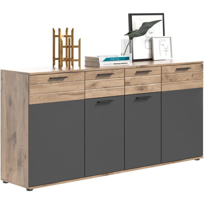 Mason ladekast basaltgrijs NB Nox Eiken NB Nox Eiken MDF TZ - 40x180x87cm