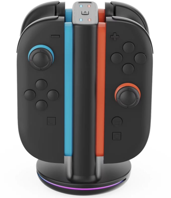 Charging dock met RGB light geschikt voor Nintendo Switch 2 Joy-Cons