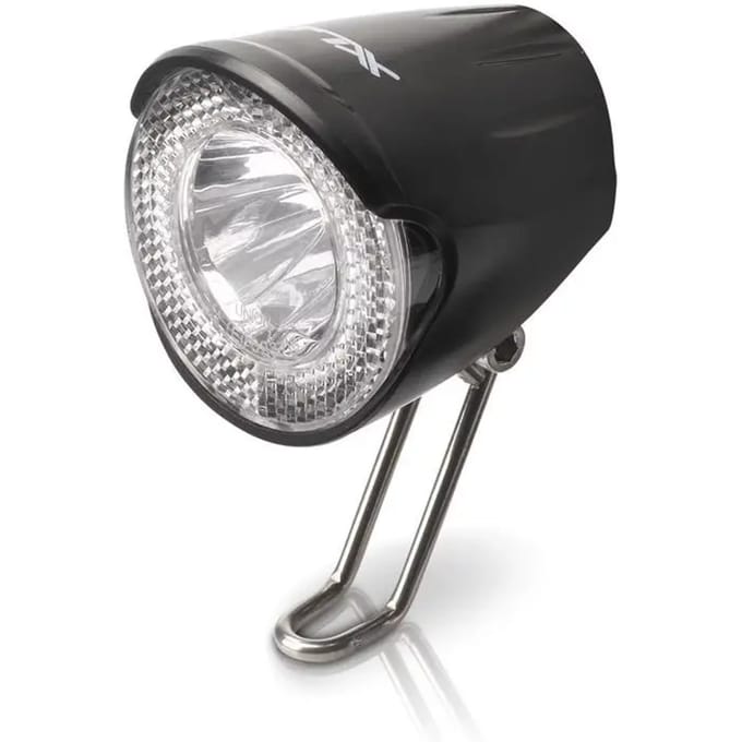 led fietslamp met schakelaarhouder XLC CL-D02 20 Lux Nirosta