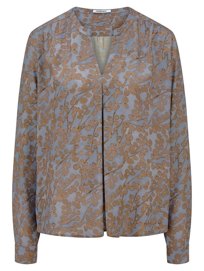 Blouse Van Peter Hahn blauw