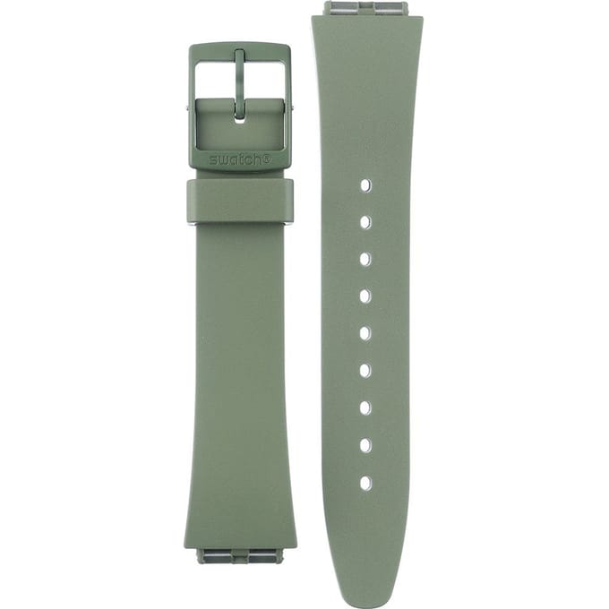 Swatch Plastic - What If - Square - SO34 ASO34G700 What If... Green? Horlogeband