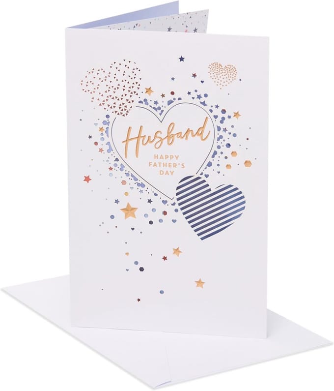 Vaderdagkaart voor Mijn Man - Liefde Hartjes Design - Luxe Kwaliteit