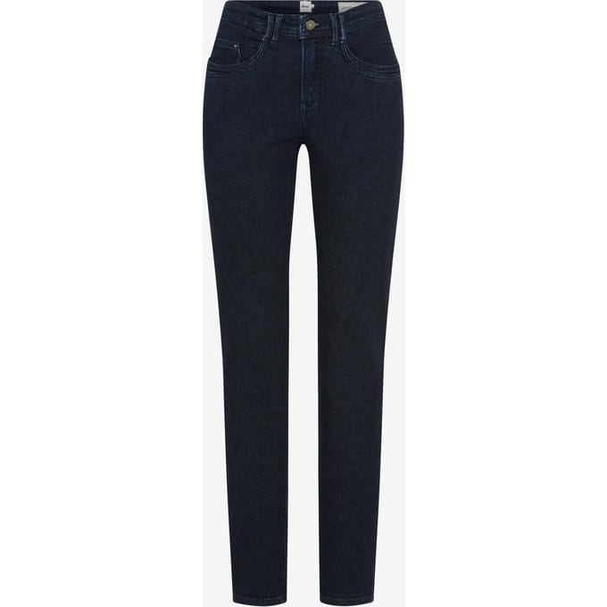 Brax Dames Jeans  Style MARY CLEAN DARK BLUE, denim donkerblauw, maat 46