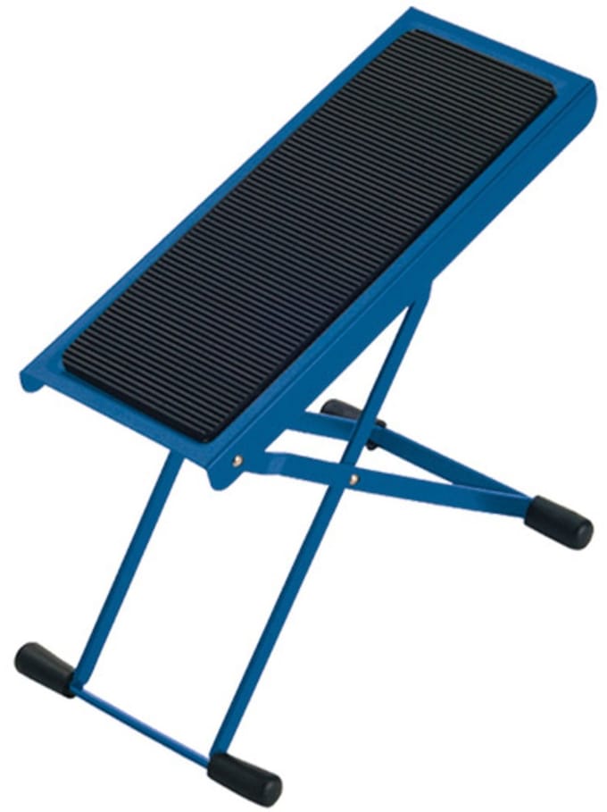 König & Meyer 14670 voetbank staal, blauw - Accessoire voor gitaren