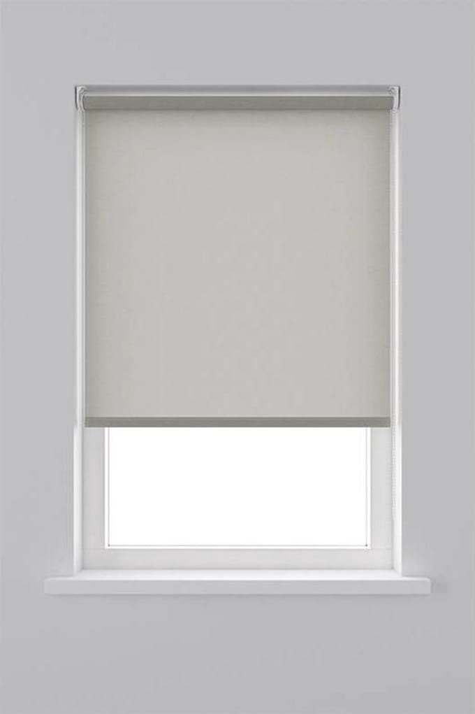 Decosol Rolgordijn Lichtdoorlatend - Linnenlook Licht Grijs (5805) - 90 x 190 cm