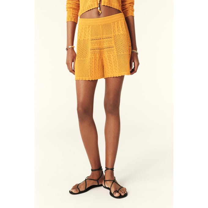 BA&SH Short Armo Curry Größe: M | Kurze Sporthosen Outlet | Damen