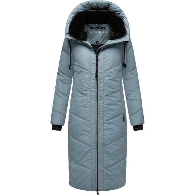Marikoo Nadaree dames winterjas – lang, warm & met capuchon