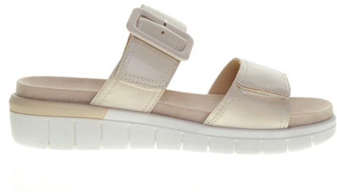 Comfort Slippers Cream Leder maat 40