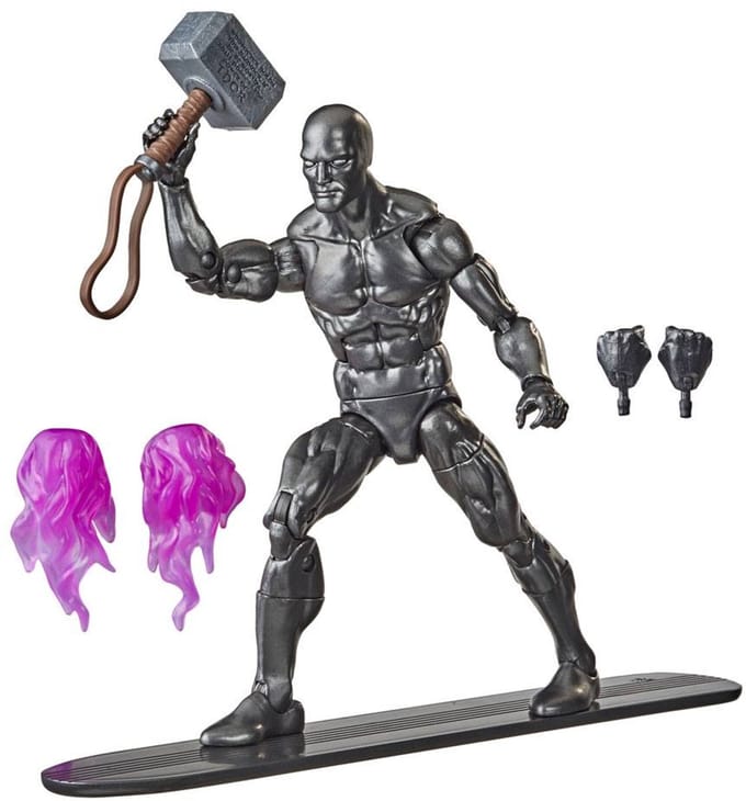 Hasbro Marvel Legends Series Action Figure 2021 Silver Surfer met Mjolnir 15 cm Action Figuur