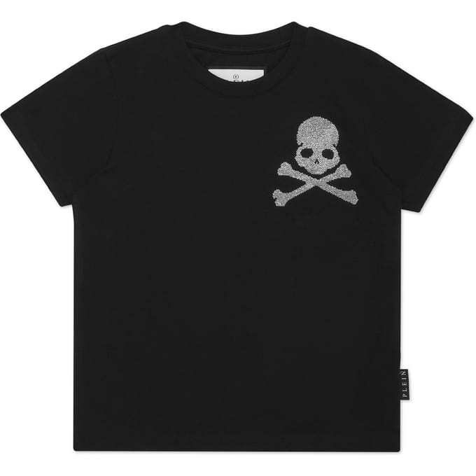 Jersey T-Shirt Round Neck Ss Strass Skull&Bones