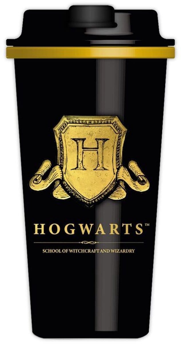 Harry Potter Hogwarts Mok zwart-geel Kunststof -