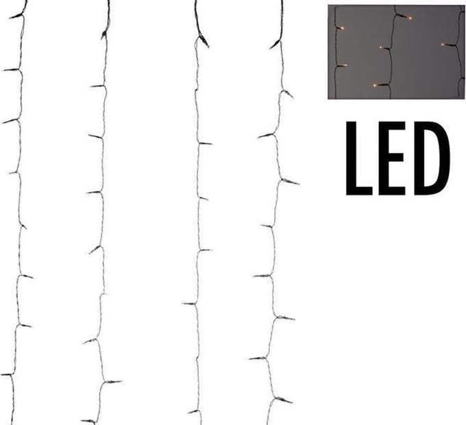 Gordijnverlichting - 480LED - 225x300cm - warm wit
