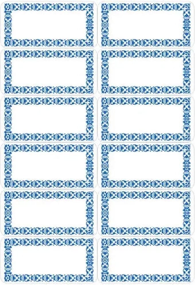 Etiket herma 3742 keuken blauw | 100 stuks