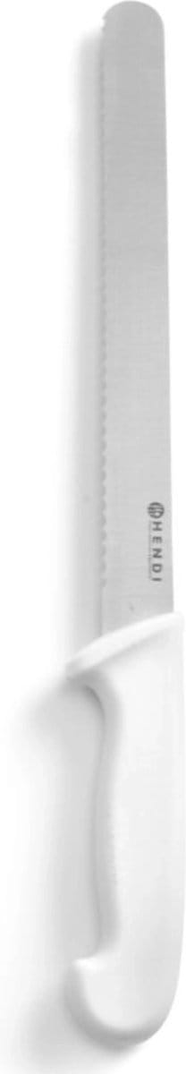 HENDI Broodmes – Golfkartel – HACCP Polypropyleen Heft – 385 mm – Wit