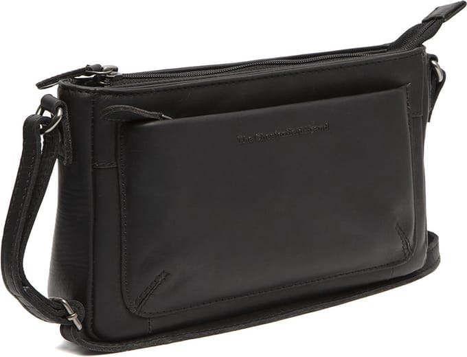 The Chesterfield Brand Southampton Waxed Pull Up Schoudertas - Zwart