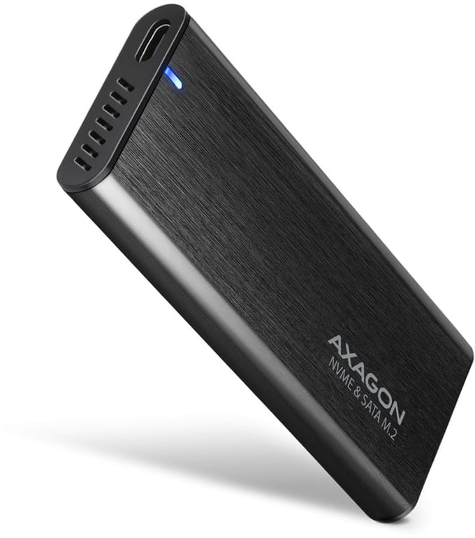 AXAGON SuperSpeed USB-C 10 Gbps Raw behuizing voor NVMe & SATA M.2 SSD