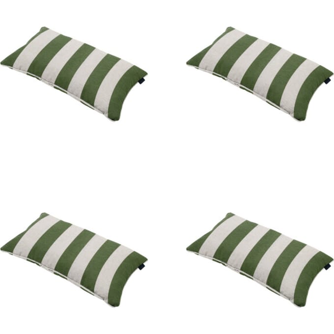 Madison - Sierkussen Amora - Groen - 30x50x10cm - Set van 4