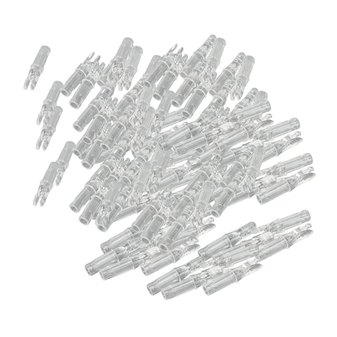 100 stuks Boogschieten Pijl Nok Duurzame Plastic Inzetstuk Pijl Nokken Lichtgewicht Pijl Nokken Vervanging