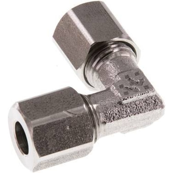 6LL RVS Elbow 90deg Snijring 100 Bar DIN 2353 - FL2E-C-ST-06-LL