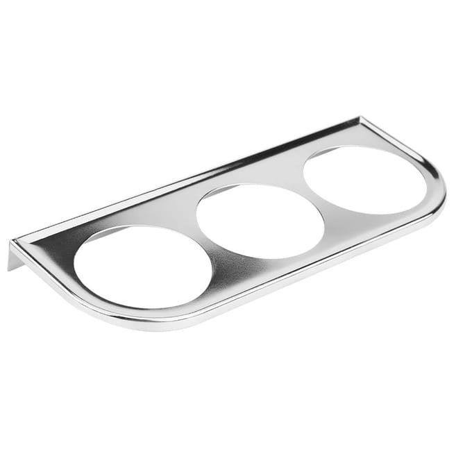 Chrome 52mm 2 Inch Universeel Multi-Gaten Meter Gauge Pilaar Mount Pod Houder Beugel Zilver wit