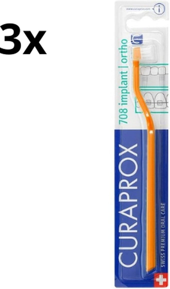 3x Curaprox CS 708 Implantaat Tandenborstel - Voordeelverpakking