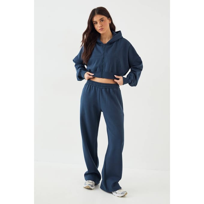 Dames DSGN Studio Rechte Pijp Jogger | Indigo | Maat: Large