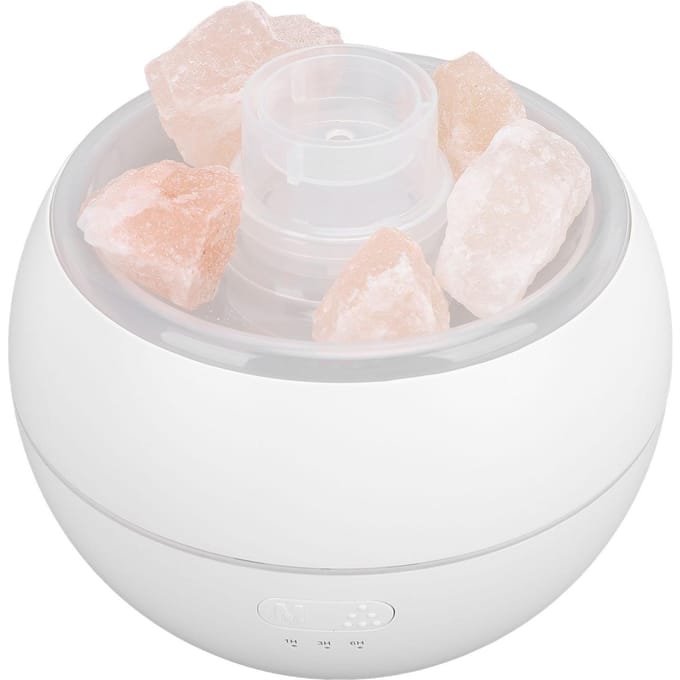 Kleurrijke Zoutlamp Diffuser Multifunctionele Aromatherapie Machine 360ml Grote Capaciteit Aromatherapie white