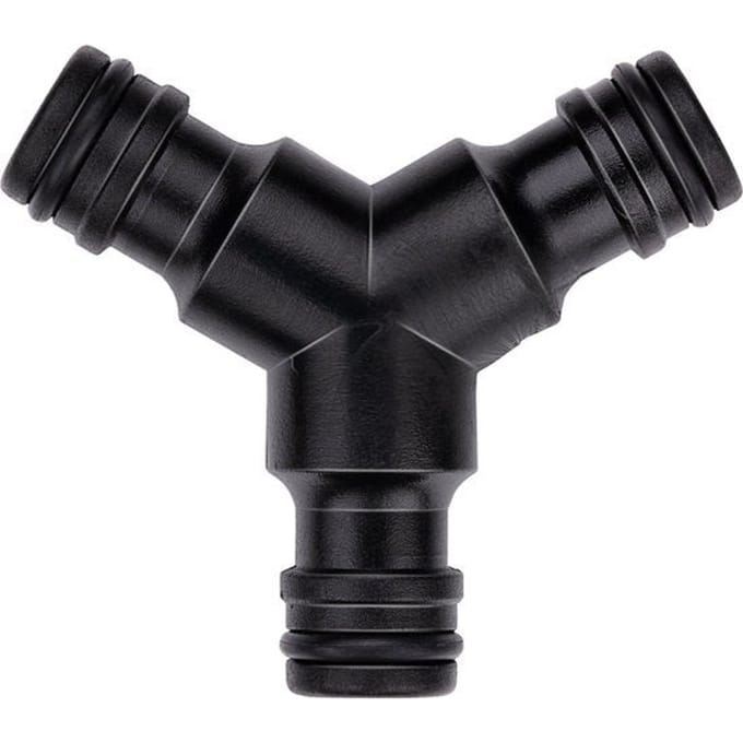 BLACK+DECKER Tuinslangkoppelstuk - 3-Weg - 7 x 6 x 2.1 CM - Zwart
