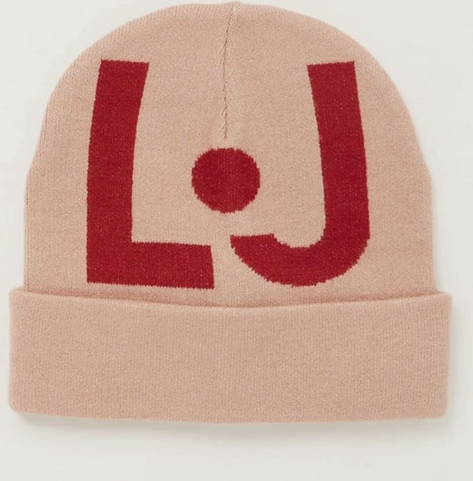 Liu Jo Muts met logo - Rood/ Brons - One Size