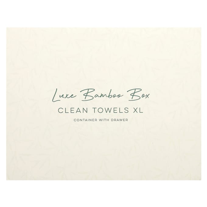 Clean Skin Club, premium bamboedoos, Clean Tolves XL, 50 vellen beige