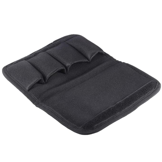 Trombone Euphonium Trompet Mondstuk Pouch Tas met 4 Zachte Vakken Zwart black