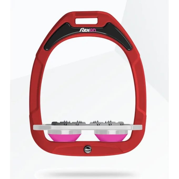 Plat Ultra Grip Steigeren Rood/Grijs/Roze Flex-On Green Composite