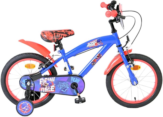 Sonic Kinderfiets - Jongens - 16 inch - Blauw - Twee handremmen