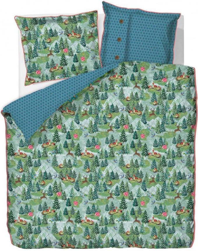 PiP Studio Dekbedovertrek PiP Mountains - Tweepersoons - 200x200/220 cm - Multi