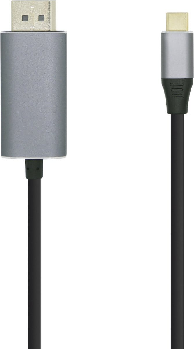 Aisens Usb-c Naar Displayport 4k M/m 80 Cm 60hz Zwart,Zilver