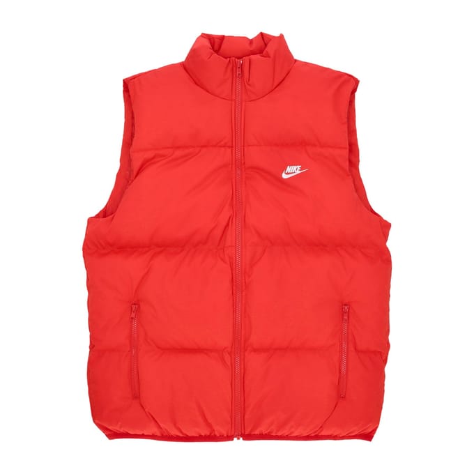 Club Puffer Vest Mouwloos donsjack voor heren Universiteit Rood/wit