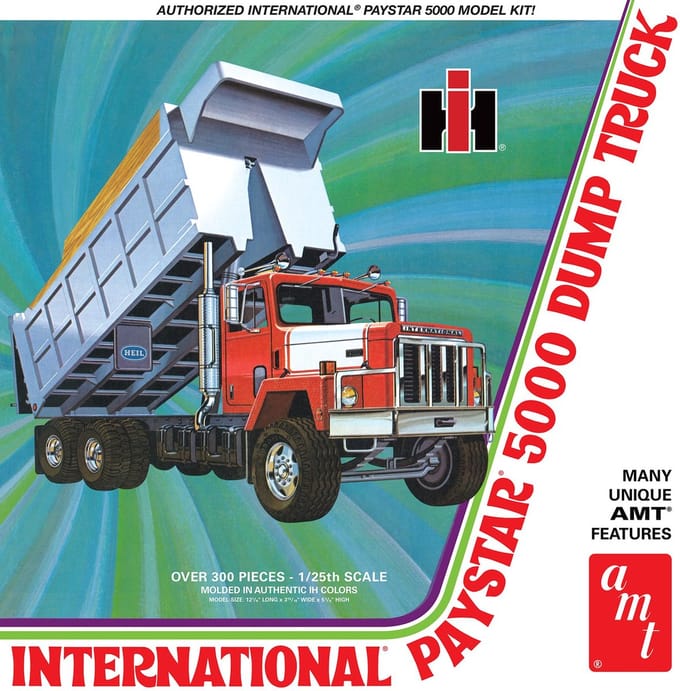 AMT Modelbouwpakket Militaire voertuigen - 1381 International Paystar 5000 Dump Truck Plastic - 1:25 - Modelbouw