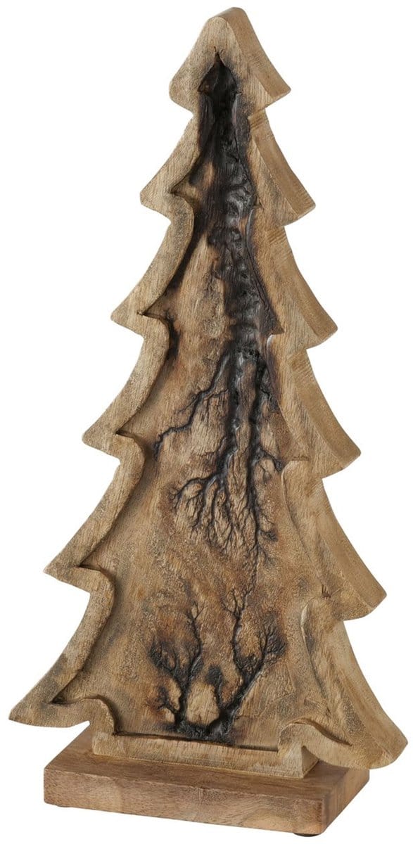 B. Decoratieve standaard Percha kerstboom van mangohout H 36,00 cm - 2006852