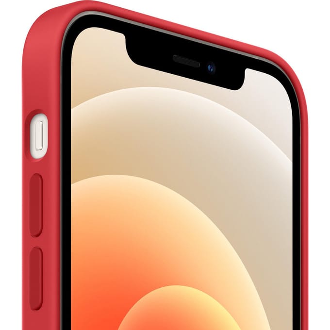 Silicone Backcover MagSafe voor de Apple iPhone 12 Mini - Red