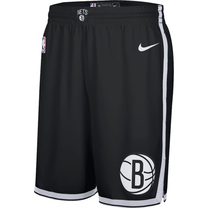 Nike Brooklyn Nets Swingman Icon Edition Korte Broek 2024/2025 Zwart K010