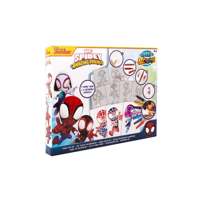 Spidey and his Amazing Friends & Friends Spray Pen Set Knutselen